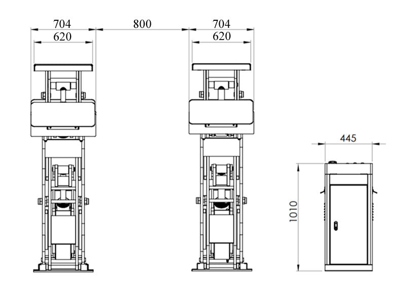 Scissor car lift - Runway - 5500 kg. - Euro line (JA9000S-E)