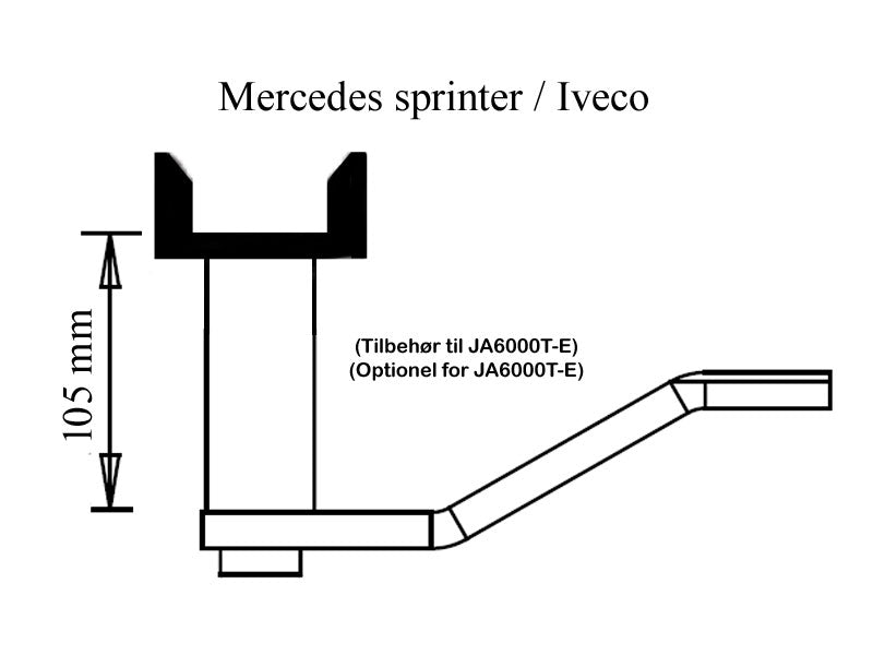 2 Post special adaptors 105mm JA6000T-E (A-93008)