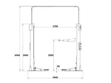 2-post Electromechanical baseless lift - 3500kg - Euro line (JA3500T-E)