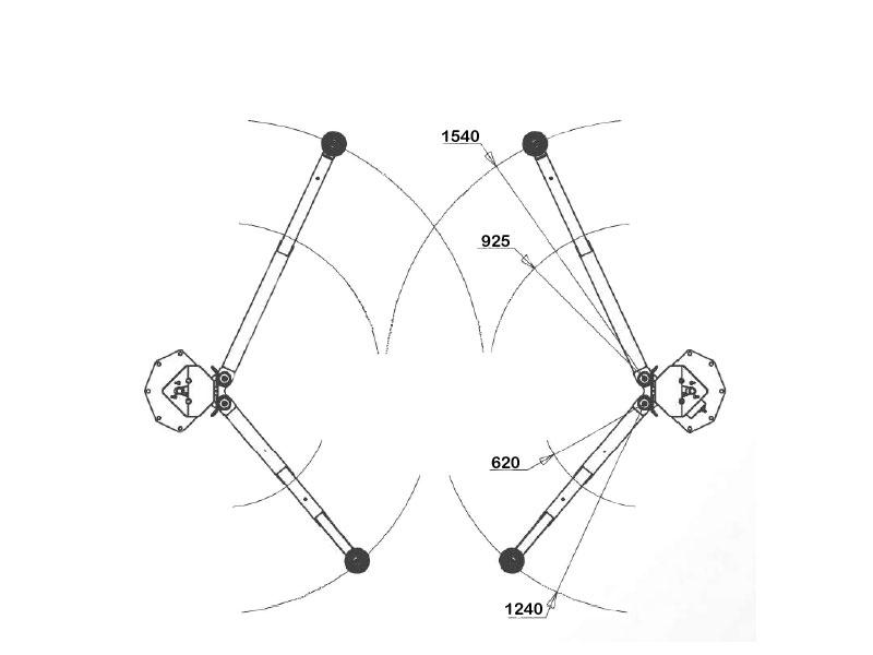 2-post Electromechanical baseless lift - 3500kg - Euro line (JA3500T-E)