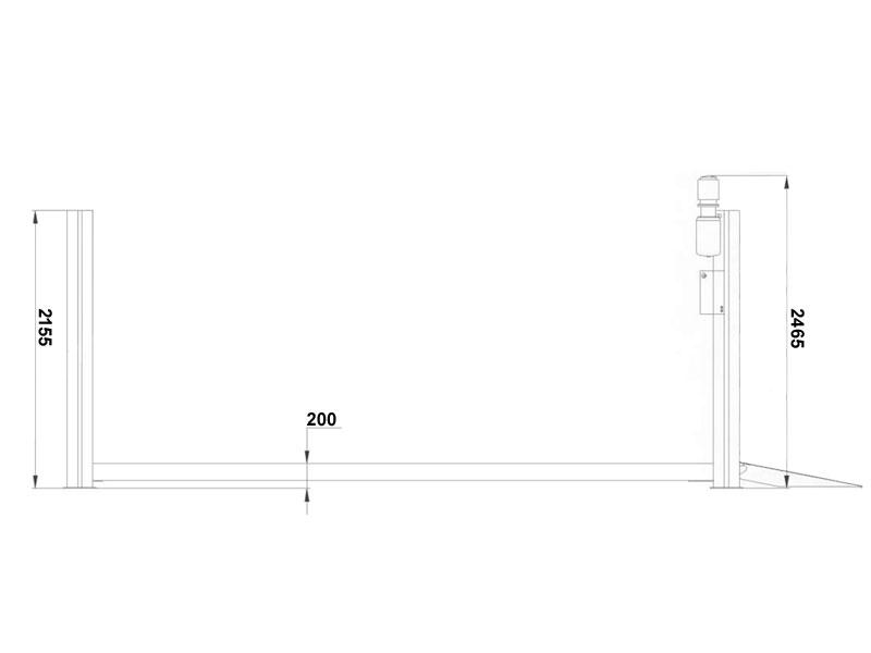 4-Post car lift -  hydraulic - 12000kg - Euro line (JA12000F-E)