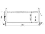 4-Post car lift - hydraulic - 4000kg - Basic line (JA4000F)