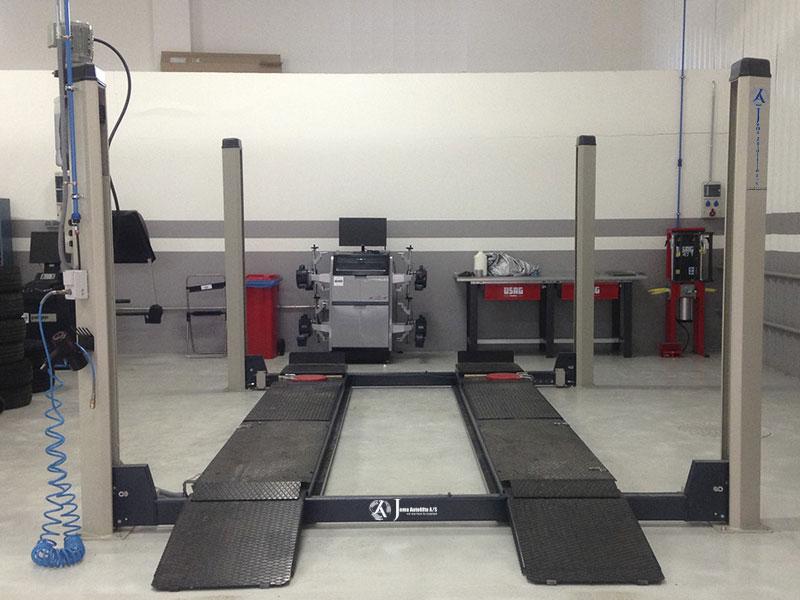 4-Post car lift - hydraulic - 5000kg - Euro line (JA5000F-E)
