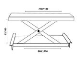 Jacking beam Basic line - Air hydraulic (JA1600J-AIR)