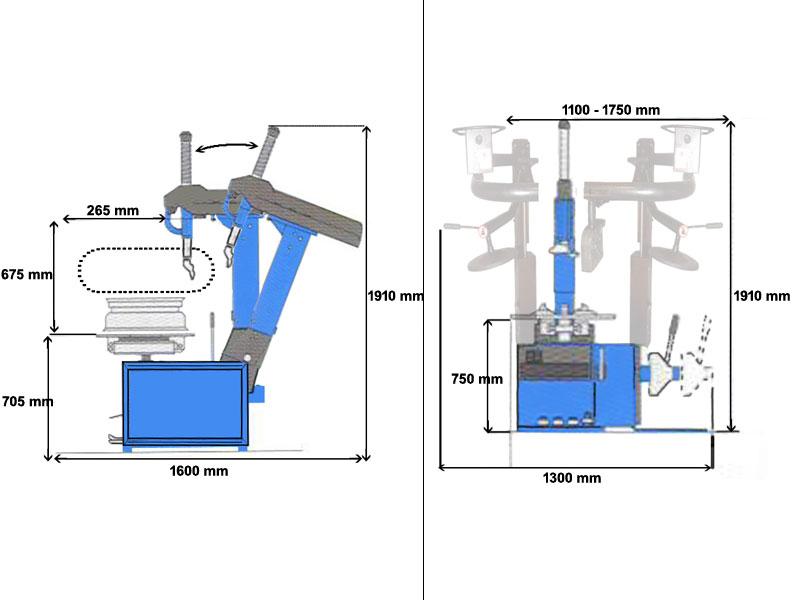 Tyre changer - Euro line (DWB-10-E)