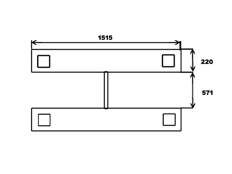 Scissor car lift Mobile Service - 2800 kg. - Basic line (JA2.8Mini)