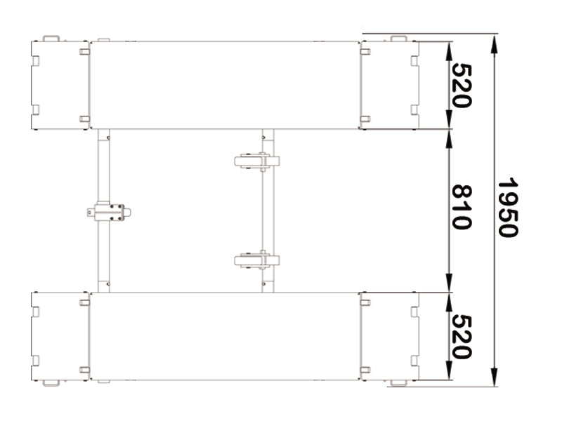 Scissor car lift - Mobile Service - 3000 kg. - Basic line (JA3000S)