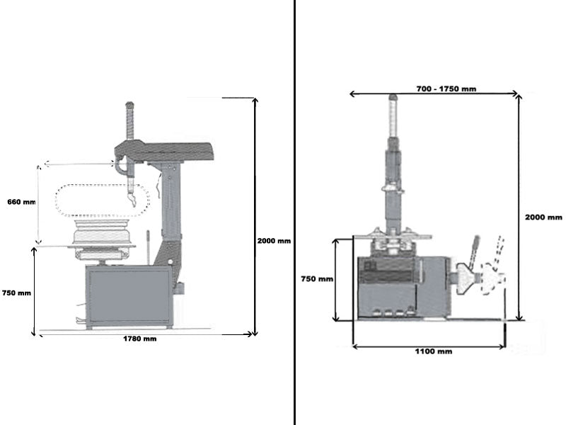 Tyre changer - Basic line (DWB-1)