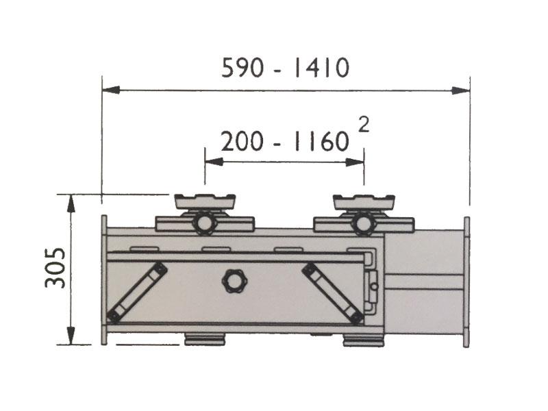 Jacking beam Euro line - Hydraulic (JA8000J-E)