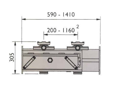 Jacking beam Euro line - Hydraulic (JA8000J-E)