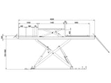 Scissor car lift - Runway - 5500 kg. - Euro line (JA9000S-E)