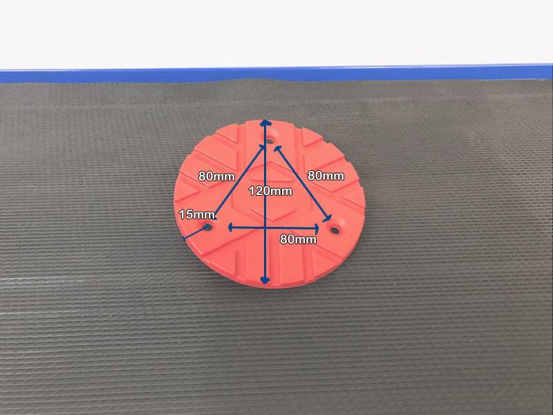 Rubber lifting plaforms for 2 post lift - Euro line (00730)