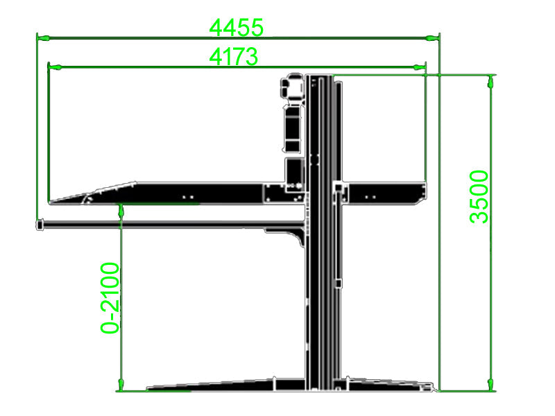 2-Post parking lift - Basic line (JA2700PA)