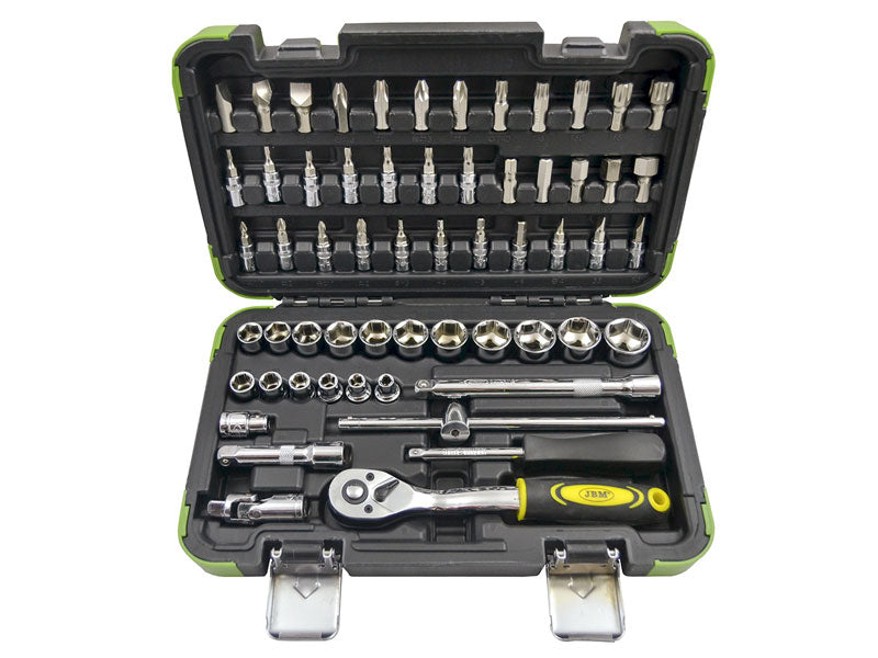 Tool case with 3/8" 6-Point sockets 59 parts- (53219)