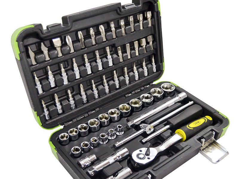 Tool case with 3/8" 6-Point sockets 59 parts- (53219)