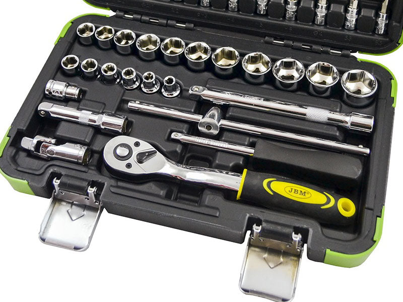 Tool case with 3/8" 6-Point sockets 59 parts- (53219)