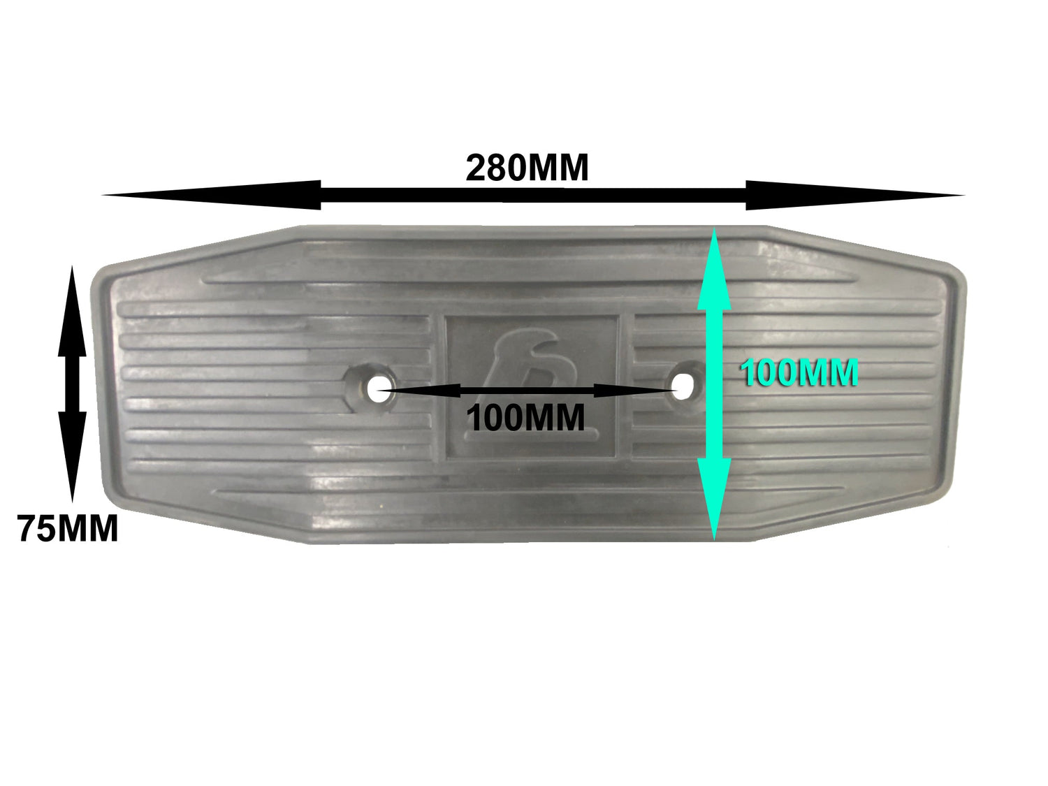 Rubber door protection for 2-Post car lifts - Basic line (JA0011RB)