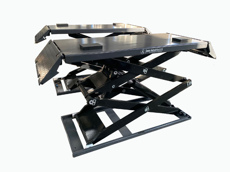 Scissor car lift - Low profile / Floor mounted - 3800 kg. - Basic line (JA6000S)